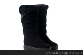 莆田品牌鞋独具匠心 莫蕾蔻蕾系列中通反毛皮醇厚底内里加毛女款单靴、棉靴深度解析