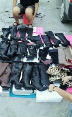 吉林龙潭区鞋帽服饰批发 欧洲纯水牛皮长筒靴最低价批发处理